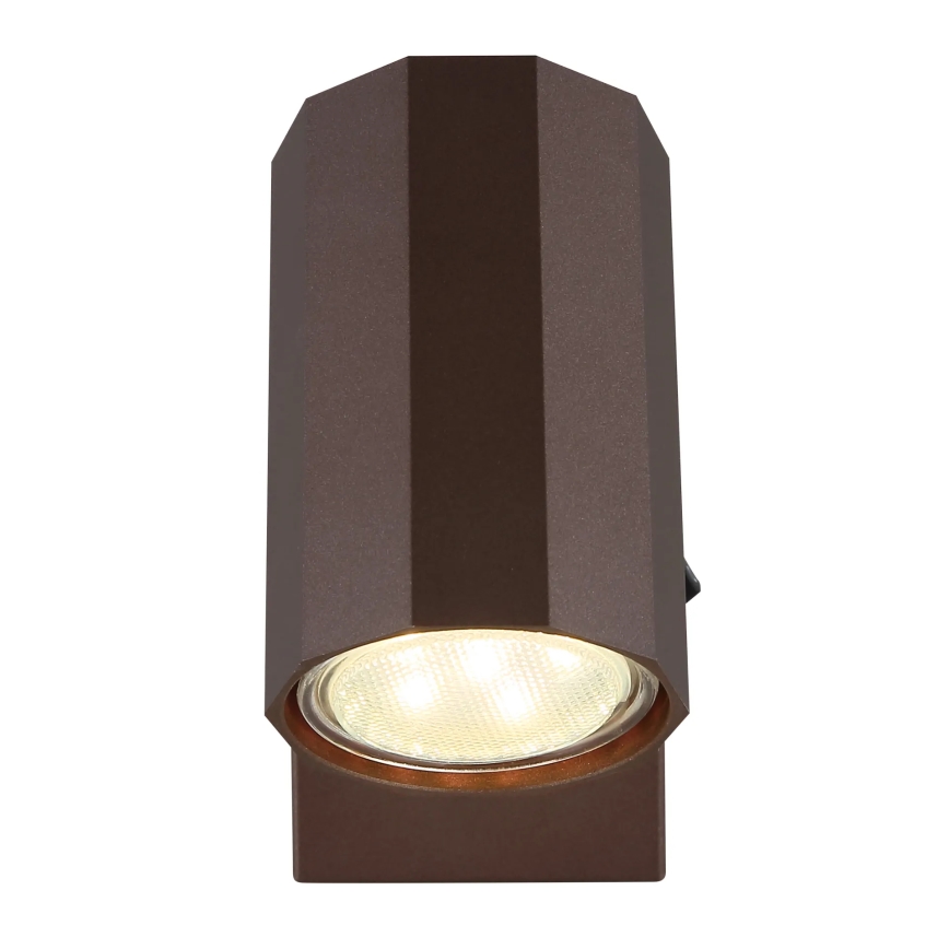 Globo - Wall spotlight 1xGU10/25W/230V brown