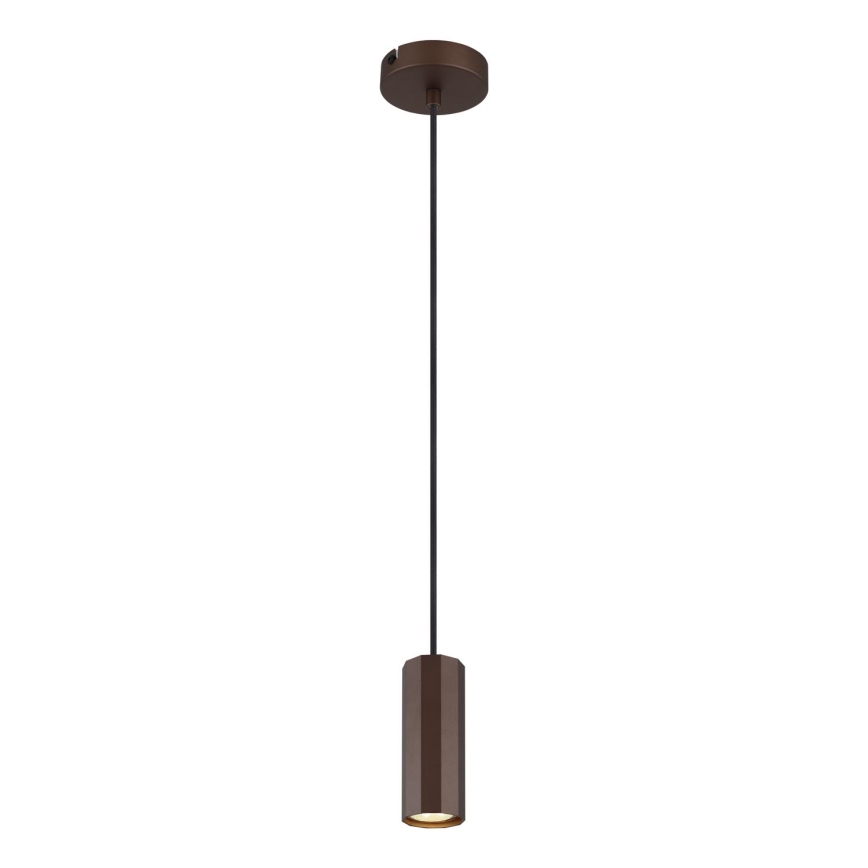 Globo - Chandelier on a string 1xGU10/25W/230V brown