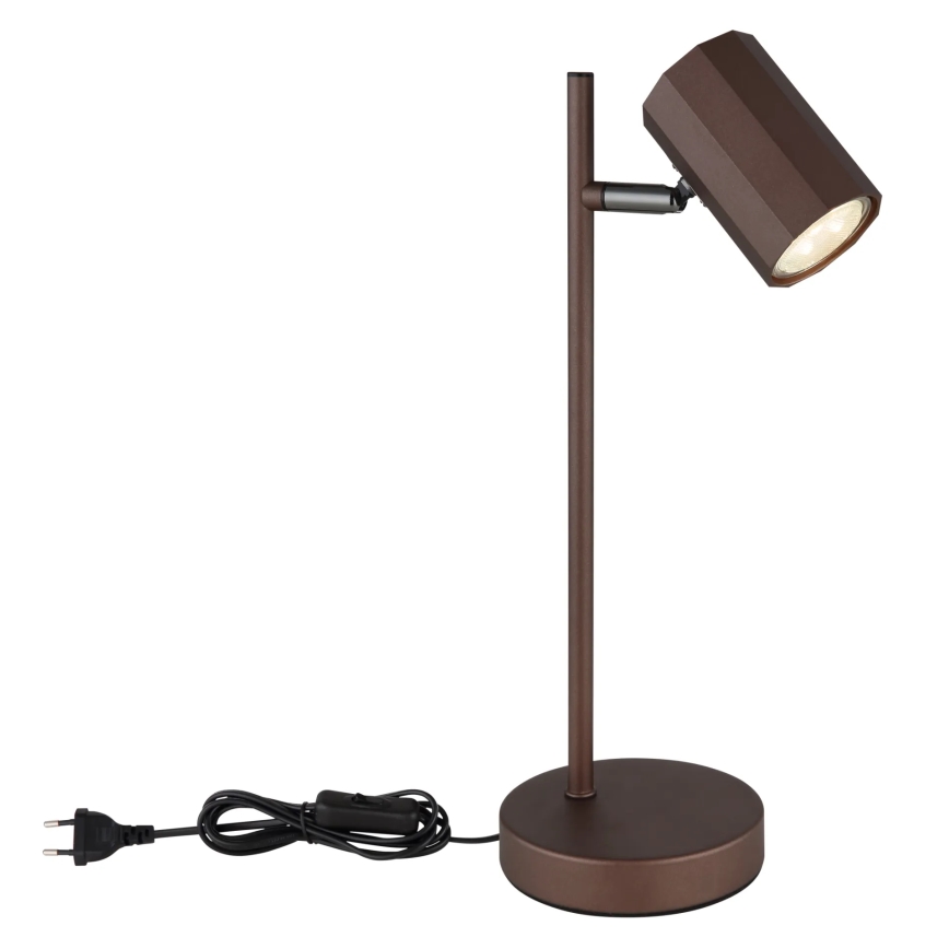 Globo - Table lamp 1xGU10/5W/230V brown