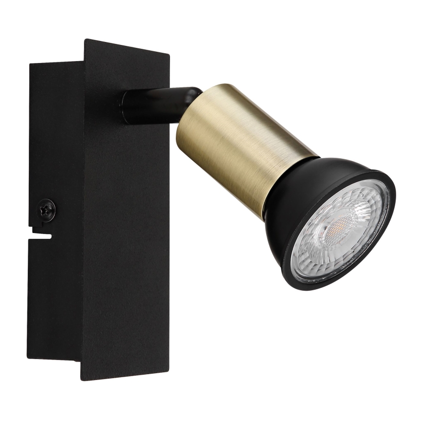 Globo - Wall spotlight 1xGU10/35W/230V black/brass