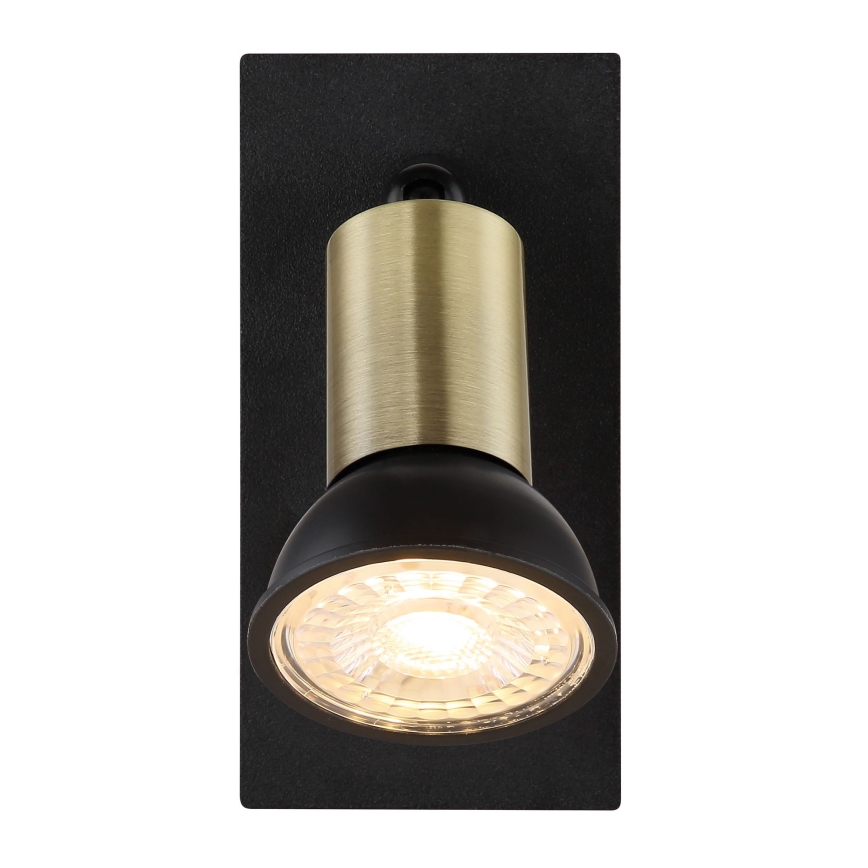 Globo - Wall spotlight 1xGU10/35W/230V black/brass