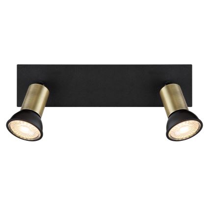 Globo - Spotlight 2xGU10/35W/230V black/brass