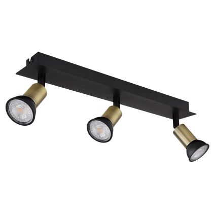Globo - Spotlight 3xGU10/35W/230V black/brass