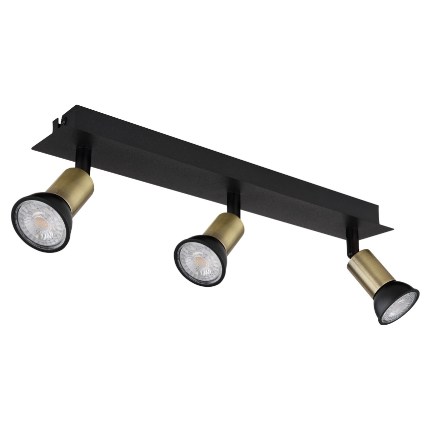 Globo - Spotlight 3xGU10/35W/230V black/brass