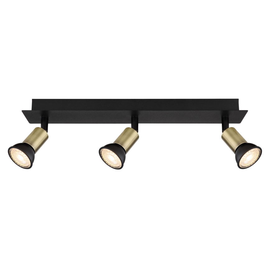 Globo - Spotlight 3xGU10/35W/230V black/brass