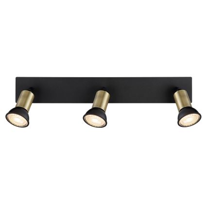 Globo - Spotlight 3xGU10/35W/230V black/brass