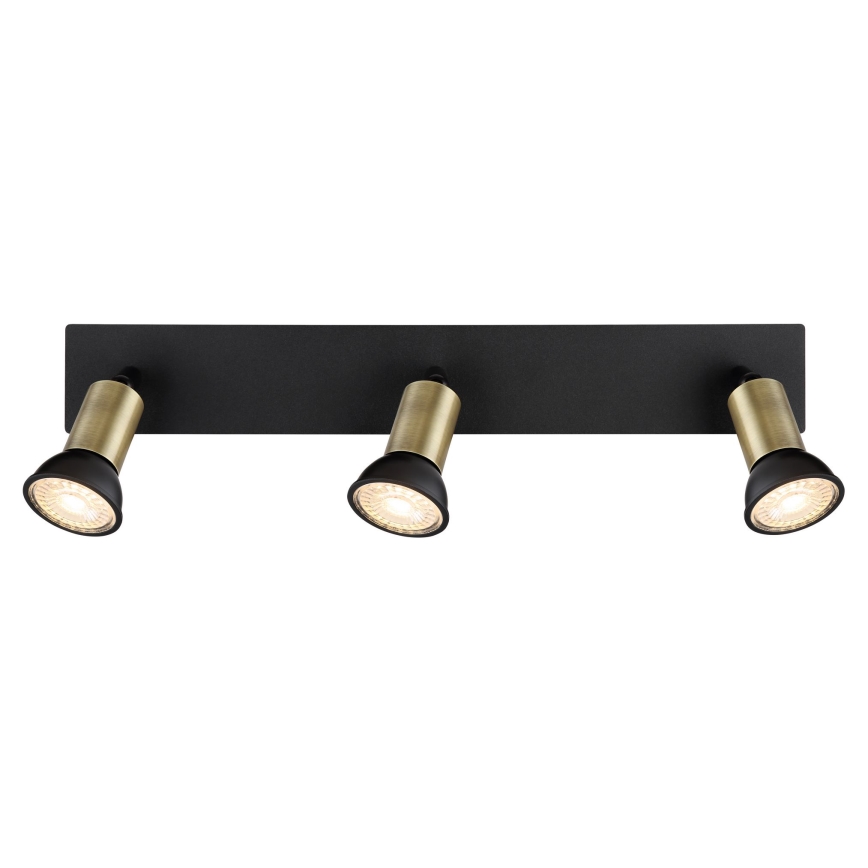 Globo - Spotlight 3xGU10/35W/230V black/brass