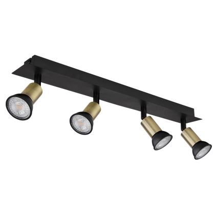 Globo - Spotlight 4xGU10/35W/230V black/brass