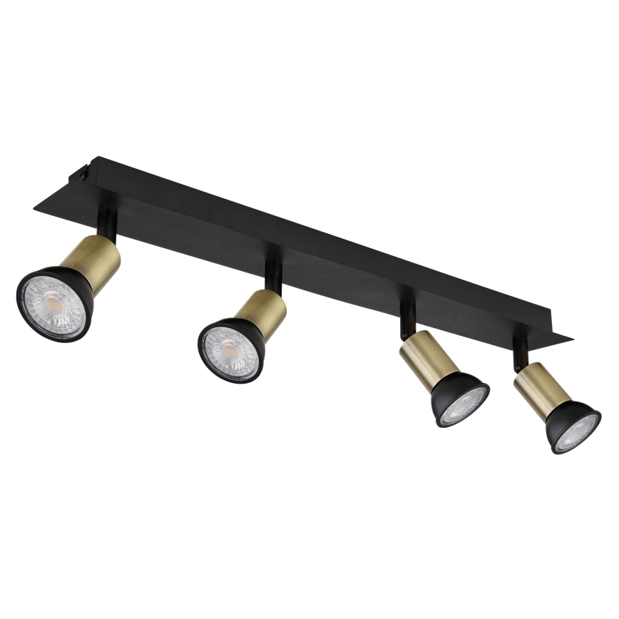 Globo - Spotlight 4xGU10/35W/230V black/brass