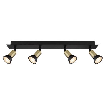 Globo - Spotlight 4xGU10/35W/230V black/brass