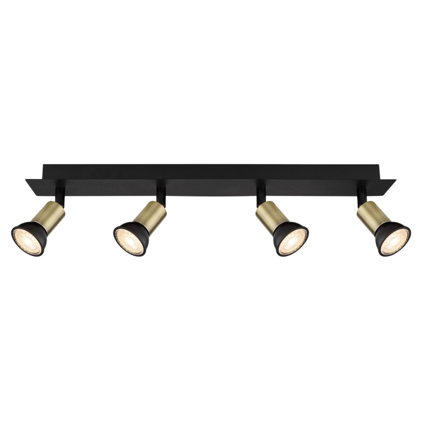 Globo - Spotlight 4xGU10/35W/230V black/brass