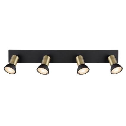 Globo - Spotlight 4xGU10/35W/230V black/brass