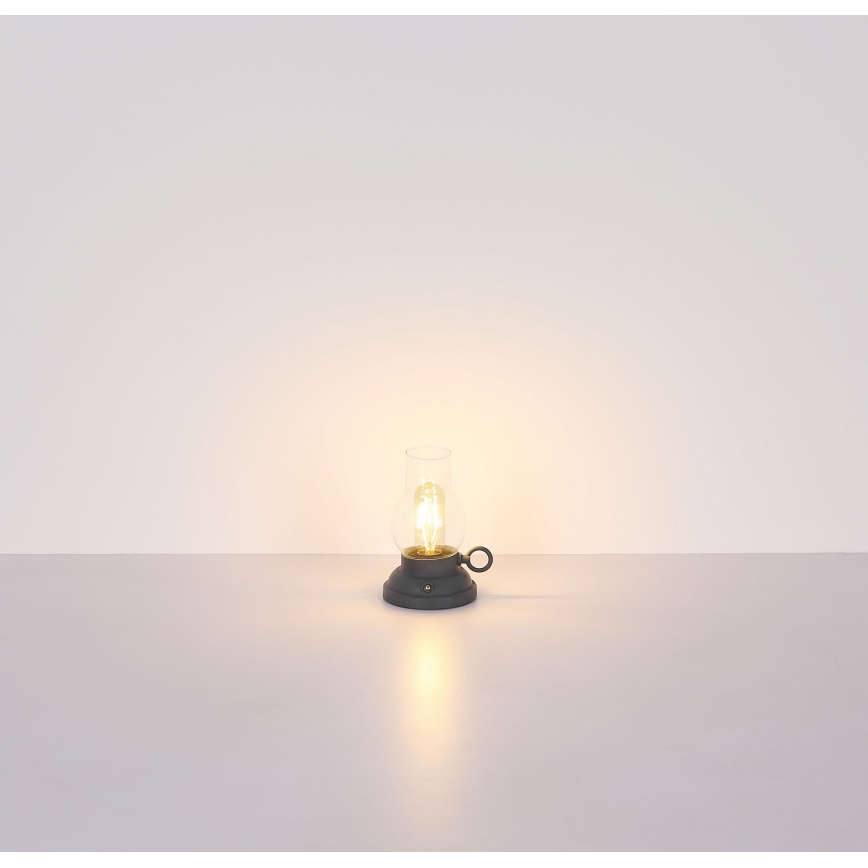 Globo - LED Dimmable rechargeable touch table lamp LED/1W/3,7V 1200 mAh anthracite