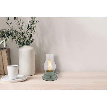 Globo - LED Dimmable rechargeable touch table lamp LED/1W/3,7V 1200 mAh green