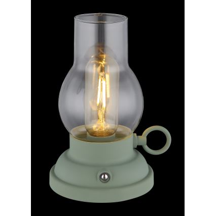 Globo - LED Dimmable rechargeable touch table lamp LED/1W/3,7V 1200 mAh green