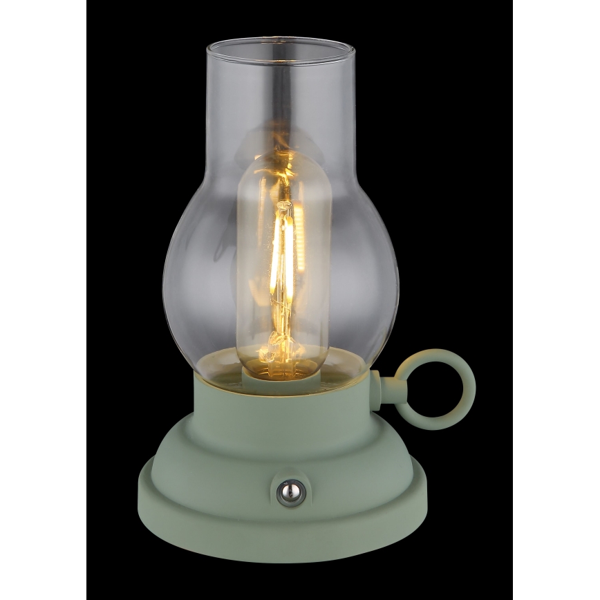 Globo - LED Dimmable rechargeable touch table lamp LED/1W/3,7V 1200 mAh green