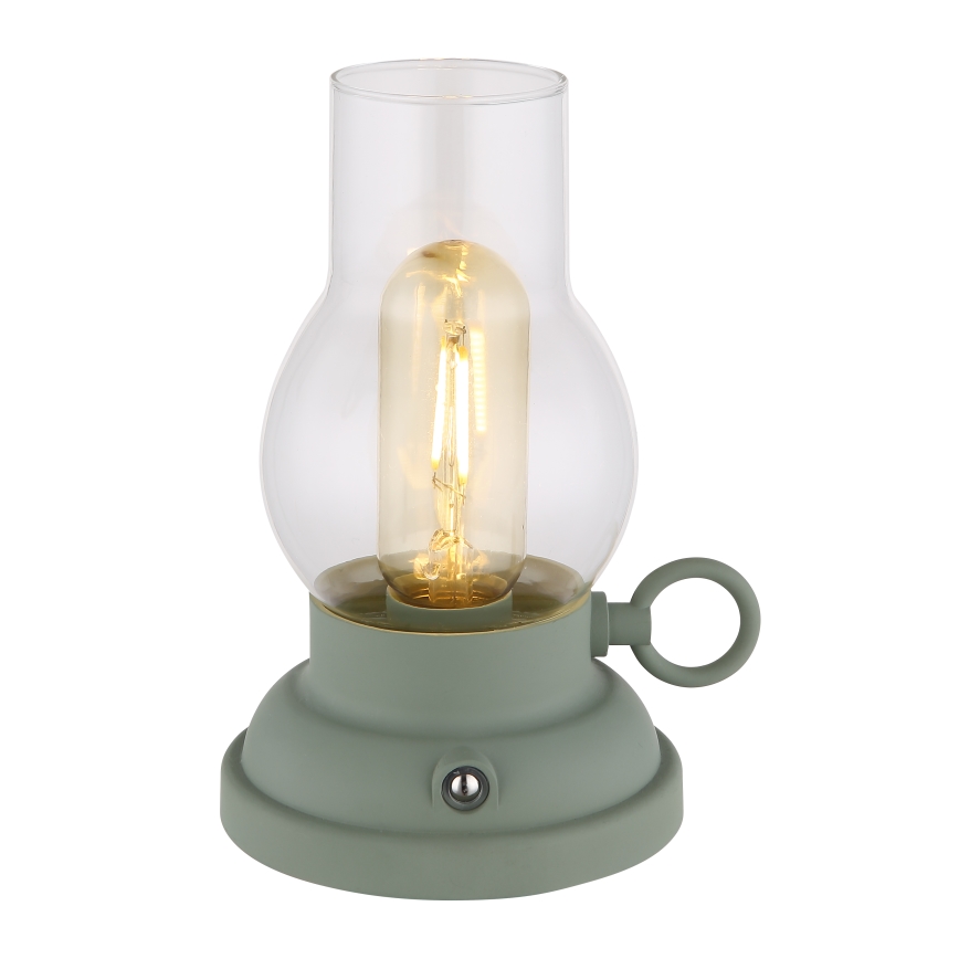 Globo - LED Dimmable rechargeable touch table lamp LED/1W/3,7V 1200 mAh green