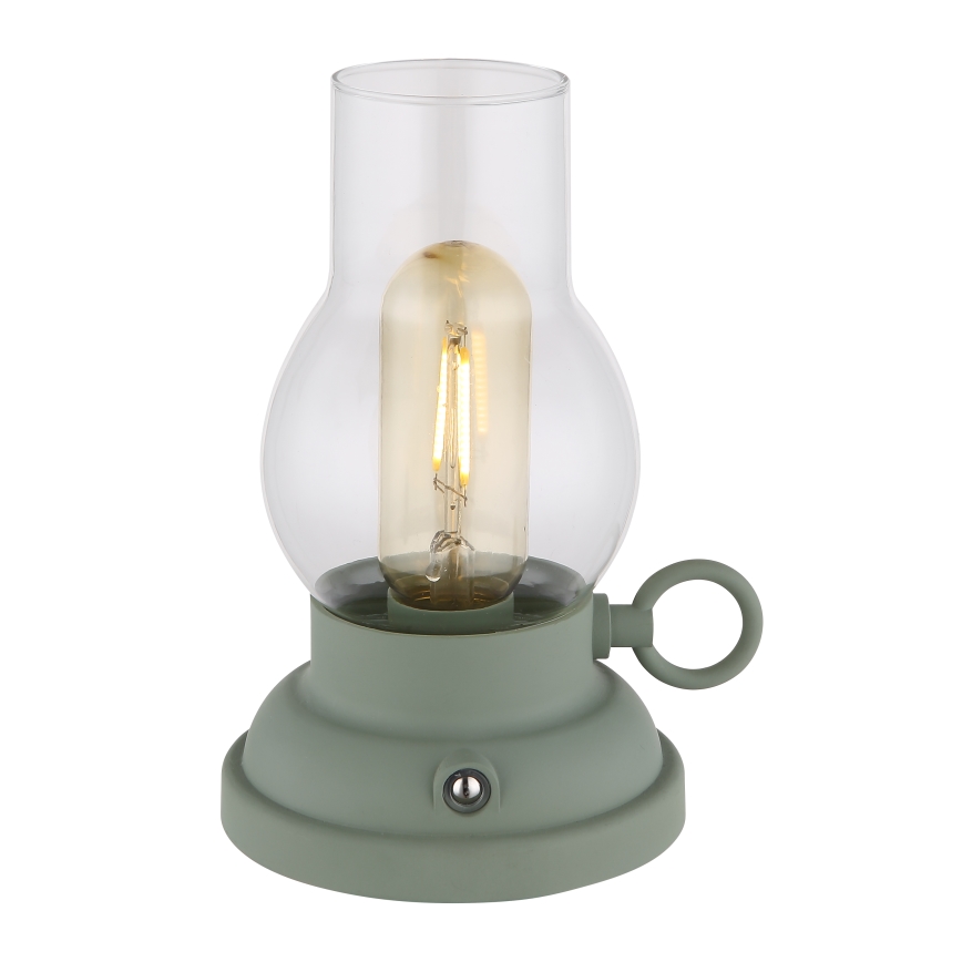 Globo - LED Dimmable rechargeable touch table lamp LED/1W/3,7V 1200 mAh green