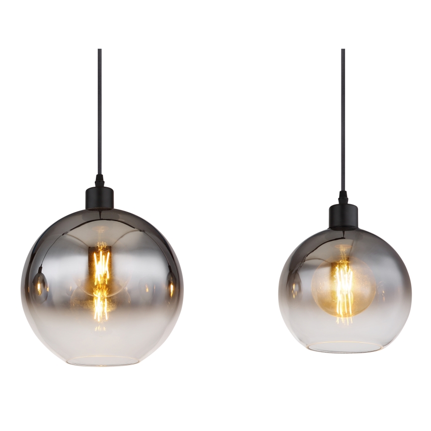 Globo - Cable-suspended pendant light 3xE27/60W/230V