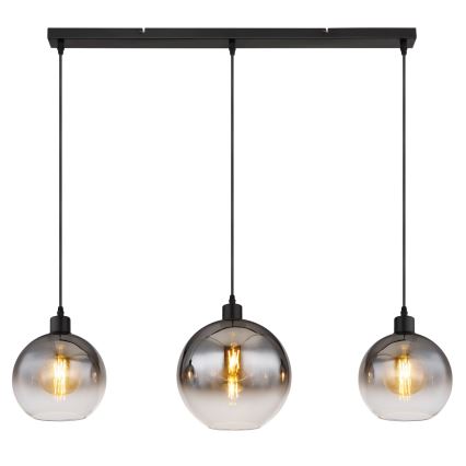 Globo - Cable-suspended pendant light 3xE27/60W/230V