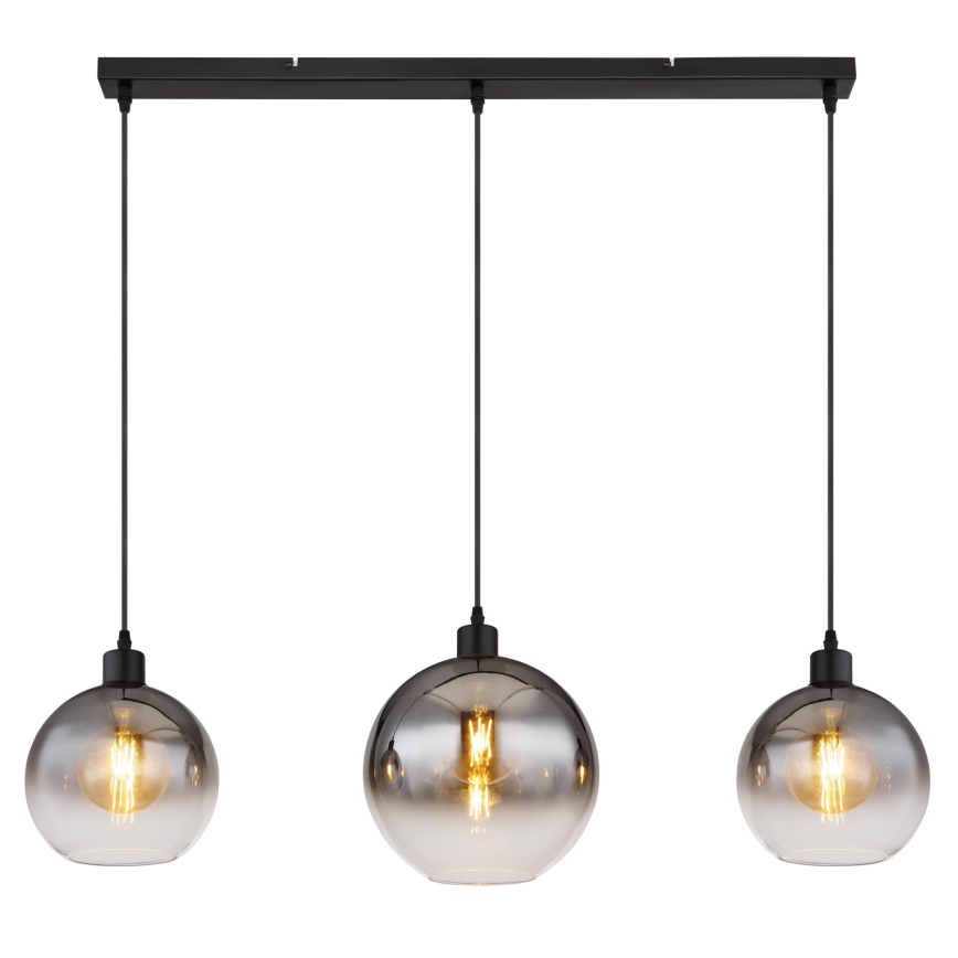 Globo - Cable-suspended pendant light 3xE27/60W/230V