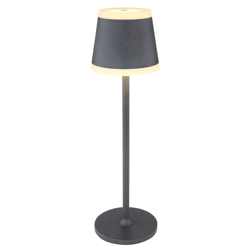 Globo - LED Dimmable rechargeable touch table lamp LED/4,6W/3,7V 3000K 1800mAh grey IP54