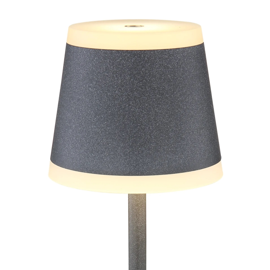Globo - LED Dimmable rechargeable touch table lamp LED/4,6W/3,7V 3000K 1800mAh grey IP54