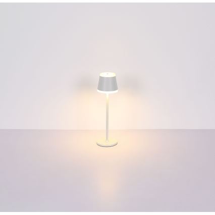 Globo - LED Dimmable rechargeable touch table lamp LED/4,6W/230V 1800 mAh USB IP54 white