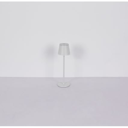 Globo - LED Dimmable rechargeable touch table lamp LED/4,6W/230V 1800 mAh USB IP54 white