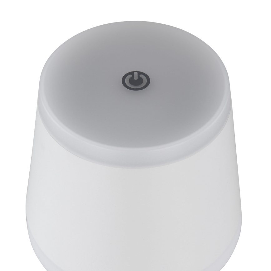 Globo - LED Dimmable rechargeable touch table lamp LED/4,6W/230V 1800 mAh USB IP54 white