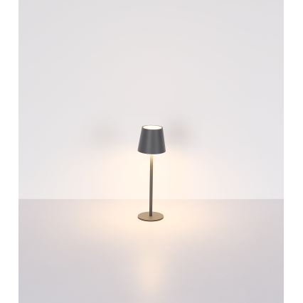 Globo - LED Dimmable touch outdoor lamp LED/3W/3,7V IP44 1800mAh + USB black