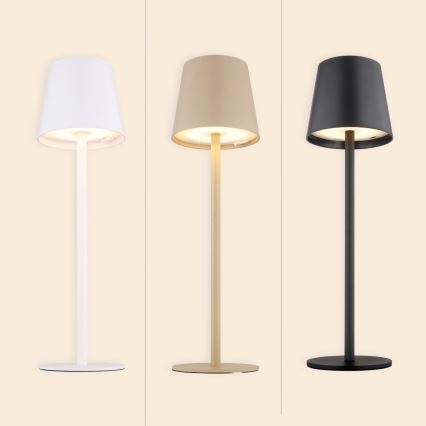 Globo - LED Dimmable touch outdoor lamp LED/3W/3,7V IP44 1800mAh + USB black