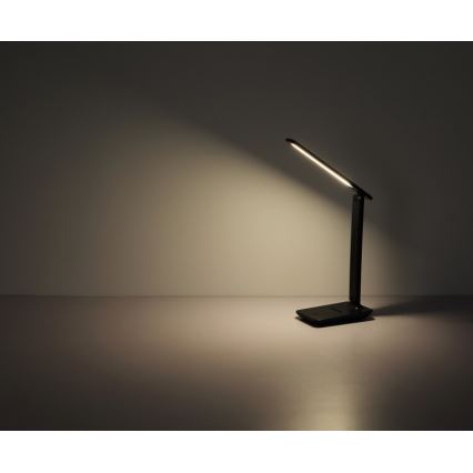 Globo - LED Touch-dimmable Rechargeable Table Lamp, LED/4W/5V, 2700/4000/6500K, 1800 mAh, Black