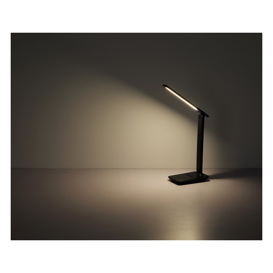 Globo - LED Touch-dimmable Rechargeable Table Lamp, LED/4W/5V, 2700/4000/6500K, 1800 mAh, Black