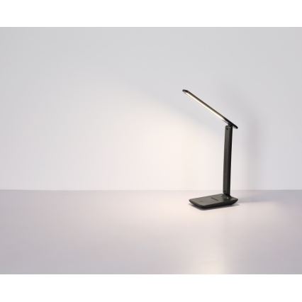 Globo - LED Touch-dimmable Rechargeable Table Lamp, LED/4W/5V, 2700/4000/6500K, 1800 mAh, Black