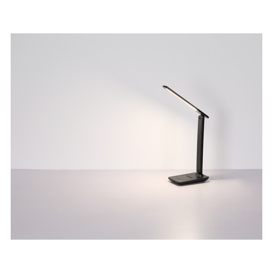Globo - LED Touch-dimmable Rechargeable Table Lamp, LED/4W/5V, 2700/4000/6500K, 1800 mAh, Black