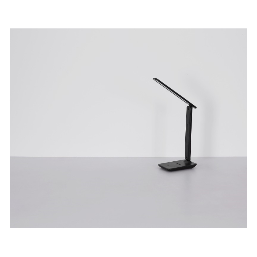 Globo - LED Touch-dimmable Rechargeable Table Lamp, LED/4W/5V, 2700/4000/6500K, 1800 mAh, Black