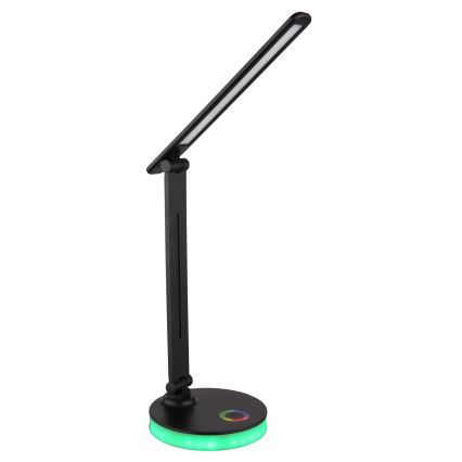 Globo - LED RGBW Dimmable touch table lamp LED/5W/230V + LED/2W 2700K/4000K/6500K black