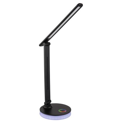 Globo - LED RGBW Dimmable touch table lamp LED/5W/230V + LED/2W 2700K/4000K/6500K black