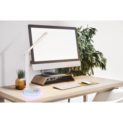 Globo - LED RGBW Dimmable touch table lamp LED/5W/230V + LED/2W 2700K/4000K/6500K white
