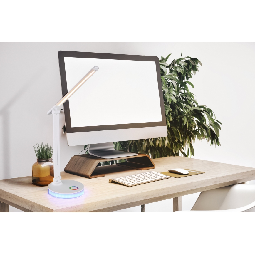 Globo - LED RGBW Dimmable touch table lamp LED/5W/230V + LED/2W 2700K/4000K/6500K white