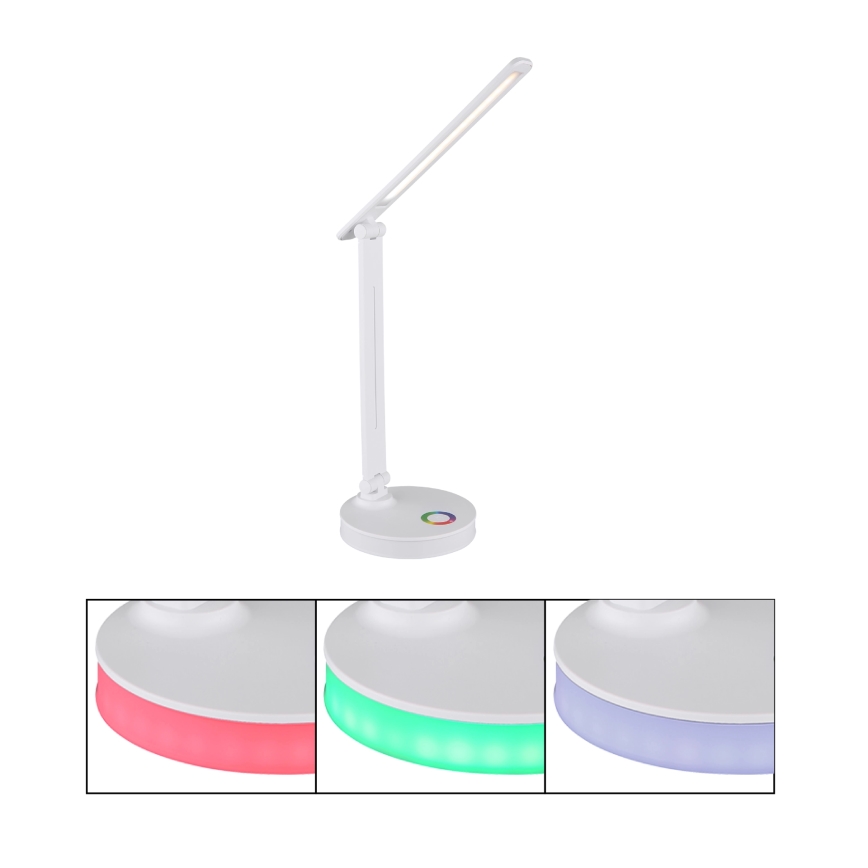 Globo - LED RGBW Dimmable touch table lamp LED/5W/230V + LED/2W 2700K/4000K/6500K white