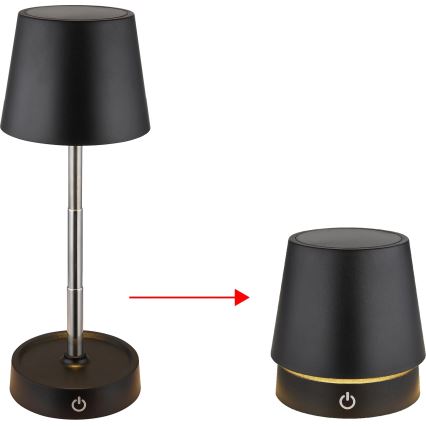 Globo - Dimmable Touch Rechargeable Table Lamp LED/1.2W/5V 1200 mAh