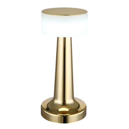 Globo - LED Dimmable touch table lamp LED/1W/3,7V 2700K/4000K/6500K 800 mAh USB gold