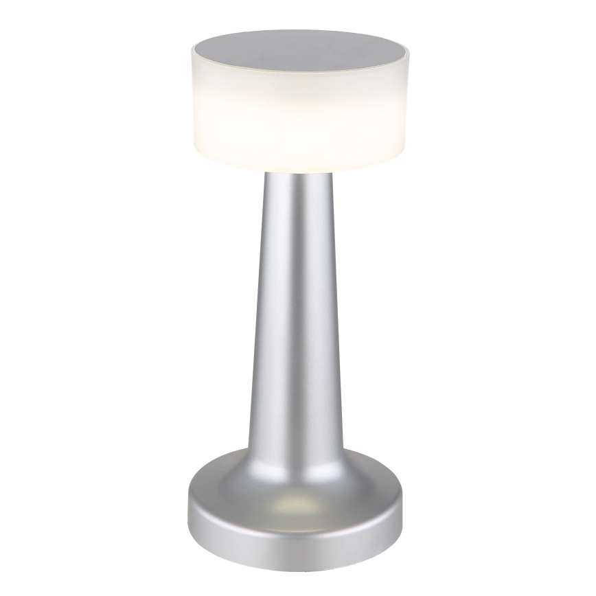 Globo - LED Dimmable touch table lamp LED/1W/3,7V 2700K/4000K/6500K 800 mAh USB matte chrome
