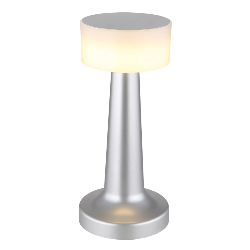 Globo - LED Dimmable touch table lamp LED/1W/3,7V 2700K/4000K/6500K 800 mAh USB matte chrome