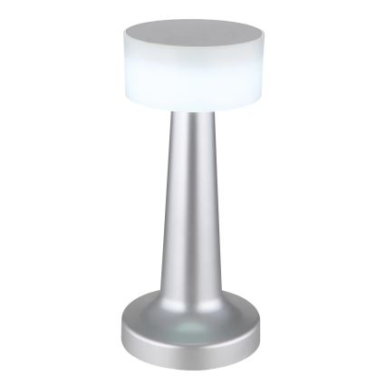 Globo - LED Dimmable touch table lamp LED/1W/3,7V 2700K/4000K/6500K 800 mAh USB matte chrome