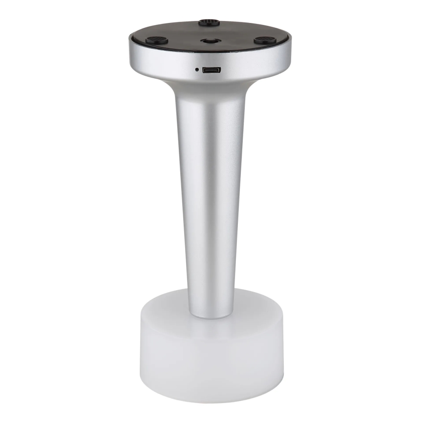 Globo - LED Dimmable touch table lamp LED/1W/3,7V 2700K/4000K/6500K 800 mAh USB matte chrome