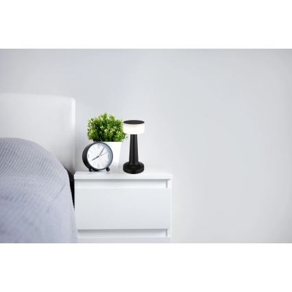Globo - LED Dimmable touch table lamp LED/1W/3,7V 2700K/4000K/6500K 800 mAh USB black