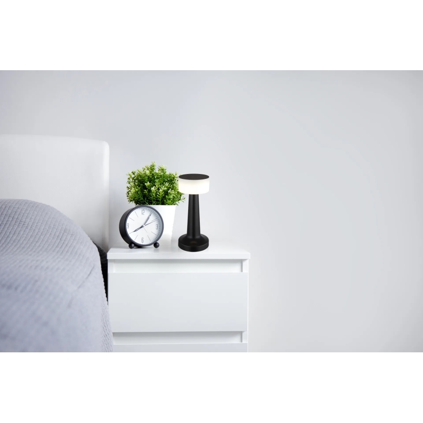 Globo - LED Dimmable touch table lamp LED/1W/3,7V 2700K/4000K/6500K 800 mAh USB black